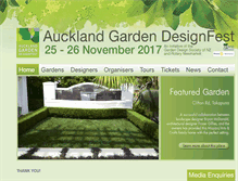 Tablet Screenshot of gardendesignfest.co.nz